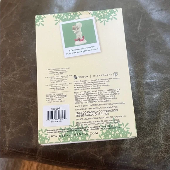 Department 56 Snowbabies with Red Shoes and Cake Topper - Picture 2 of 2